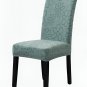 Anyseat Chair Cover, Light Green Floral Knitted Design, Elastic Stretch, Anti-Dirt, Dining & Events