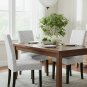 Anyseat Chair Cover, Light Grey Floral Knitted Design, Elastic Stretch, Anti-Dirt, Dining & Events