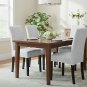 Anyseat Chair Cover, Light Grey Floral Knitted Design, Elastic Stretch, Anti-Dirt, Dining & Events