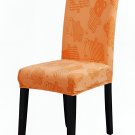 Anyseat Chair Cover, Orange Knitted Design, Elastic Stretch, Anti-Dirt, Dining & Events