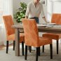 Anyseat Chair Cover, Orange Knitted Design, Elastic Stretch, Anti-Dirt, Dining & Events