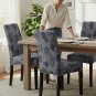 Anyseat Chair Cover, Dark Grey Knitted Design, Elastic Stretch, Anti-Dirt, Dining & Events