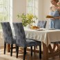 Anyseat Chair Cover, Dark Grey Knitted Design, Elastic Stretch, Anti-Dirt, Dining & Events