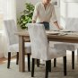 Anyseat Chair Cover, Light Grey Knitted Design, Elastic Stretch, Anti-Dirt, Dining & Events