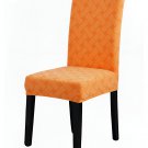 Anyseat Chair Cover, Orange Knitted Design, Elastic Stretch, Anti-Dirt, Dining & Events