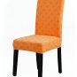 Anyseat Chair Cover, Orange Knitted Design, Elastic Stretch, Anti-Dirt, Dining & Events