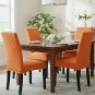 Anyseat Chair Cover, Orange Knitted Design, Elastic Stretch, Anti-Dirt, Dining & Events