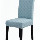Anyseat Chair Cover, Light Blue Knitted Design, Elastic Stretch, Anti-Dirt, Dining & Events