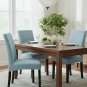 Anyseat Chair Cover, Light Blue Knitted Design, Elastic Stretch, Anti-Dirt, Dining & Events