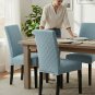 Anyseat Chair Cover, Light Blue Knitted Design, Elastic Stretch, Anti-Dirt, Dining & Events