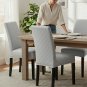 Anyseat Chair Cover, Light Grey Knitted Design, Elastic Stretch, Anti-Dirt, Dining & Events