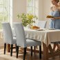 Anyseat Chair Cover, Light Grey Knitted Design, Elastic Stretch, Anti-Dirt, Dining & Events