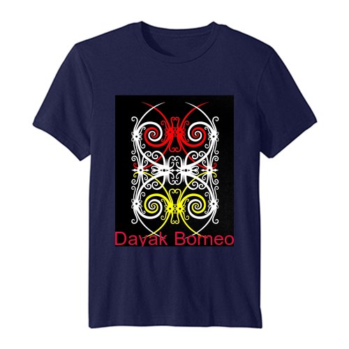 Etnic Dayak Borneo  Long Sleeve Short  T-Shirt