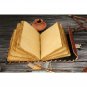Spell Book of Shadows Pages Grimoire Leather Journal Hoccus Poccus Vintage Handmade Antique Spells