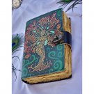 Mother of Earth Leather Journal, Notebook, Tree of Life, Grimoire, Handmade Leather Diary