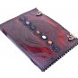 leather diary Notebook Leather Journal Seven Stone Leather Journal Handmade Sie - 13 x 10 in