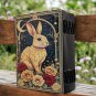 leather diary Notebook Leather Journal Bunny rabbit notebook journal Sie - 7 x 5 in
