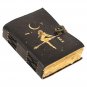 Black leather diary Notebook Leather Journal Vintage Spellbook Wiccan Grimoire Size - 7 x 5 in