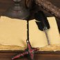 Black leather diary Notebook Leather Journal Vintage Spellbook Wiccan Grimoire Size - 7 x 5 in
