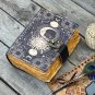 leather diary Notebook Leather Journal Celestial Sun & moon Handmade Size - 7 x 5 in