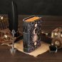 leather diary Notebook Leather Journal Celestial Sun & moon Handmade Size - 7 x 5 in