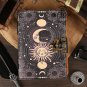 leather diary Notebook Leather Journal Celestial Sun & moon Handmade Size - 7 x 5 in