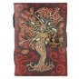leather diary Notebook Leather Journal Mother of Earth Design Size - 7 x 5 in
