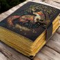 leather diary Notebook Leather Journal Fox Print Spell Book Blank Book of Shadows Size - 7 x 5 in