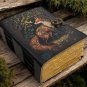 leather diary Notebook Leather Journal Fox Print Spell Book Blank Book of Shadows Size - 7 x 5 in