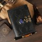Leather diary Notebook Leather  Vintage Paper Triple Moon (Red, Brown,Black) Size - 7x5 in