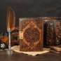 Leather diary Notebook Leather  Vintage Paper Triple Moon (Red, Brown,Black) Size - 7x5 in