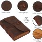 Leather diary Notebook Leather Normal Lined paper Size - 7 x 5 in