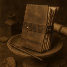 Leather diary Notebook Leather Vintage paper,side c lock diary Size - 7 x 5 in Leather diary Notebook Leather Vintage paper,side c lock diary Size - 7 x 5 in