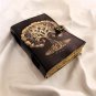 Leather diary Notebook Leather Vintage paper, Golden Tree Printed design Size - 7 x 5 in