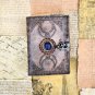 Leather diary Notebook Leather  Vintage paper, Triple Moon and stone Embossed design Size - 7 x 5 in