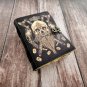 Leather diary Notebook Leather Vintage paper, Skull Printed Leather Journal Size - 7 x 5 in