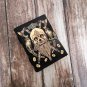 Leather diary Notebook Leather Vintage paper, Skull Printed Leather Journal Size - 7 x 5 in