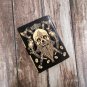 Leather diary Notebook Leather Vintage paper, Skull Printed Leather Journal Size - 7 x 5 in