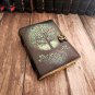 Leather diary Notebook Leather Vintage paper, Tree Printed Leather Journal Size - 7 x 5 in