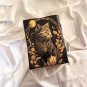 Leather diary Notebook Leather Vintage paper, Cat Printed Leather Journal Size - 7 x 5 in