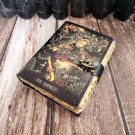 Leather diary Notebook Leather Vintage paper, THE Empress Printed Leather Journal Size - 7 x 5 in