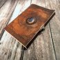 Leather diary Notebook Leather Normal Paper, Embossed & stone Leather Journal Size - 7 x 5 in