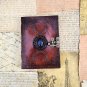 Leather diary Notebook Leather  Vintage paper, Triple Moon Crystal Embossed design Size - 7 x 5 in