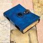 Leather diary Notebook Leather  Vintage paper, Triple Moon Crystal Embossed design Size - 7 x 5 in