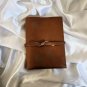 Brown Leather diary Notebook, Leather Journal Vintage paper, Heart Embossed design Size - 7 x 5 in