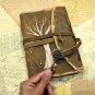 Brown,Leather diary,Notebook,Leather Journal,Vintage paper,Tree Embossed design,Size - 7 x 5 in