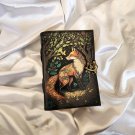Leather diary,Notebook,Leather Journal,Vintage paper, Fox Printed design,Size - 7 x 5 in
