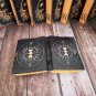 Leather diary,Leather Journal,Vintage paper, Moon Face Printed design,Size - 7 x 5 in