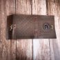Leather diary, Normal Paper, Blue stone with Embossed design,Leather Journal Size - 7 x 5 in