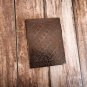 Leather diary, Normal Paper, Blue stone with Embossed design,Leather Journal Size - 7 x 5 in